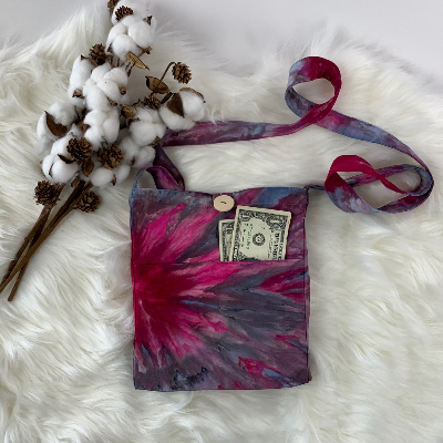 Small Cross Body Purse: 'Can't Be Beet'