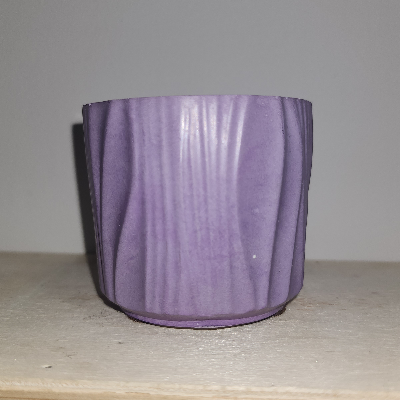4 Oz 100% Soy Cement Candle Purple