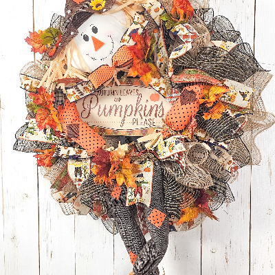 Fall Scarecrow Wreath