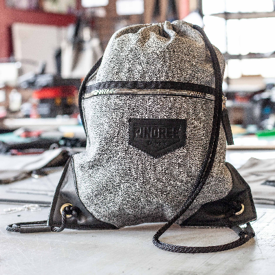 Handmade In Detroit Drawstring Backpack