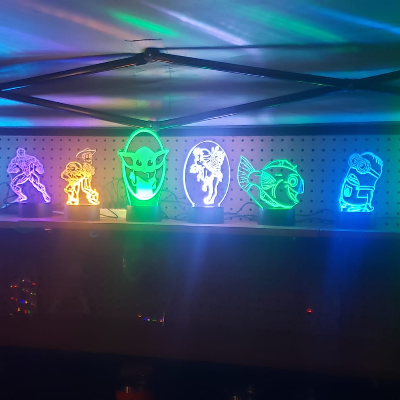 Acrylic Led Custom Laser Etched Lights
