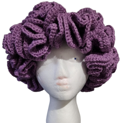Handmade Crochet Hat Purple