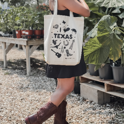 I Love Texas Tote Bag