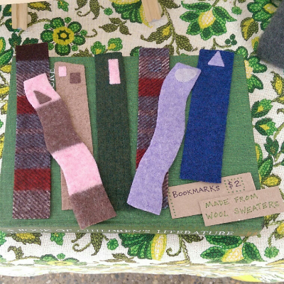 Felted Wool Bookmarks