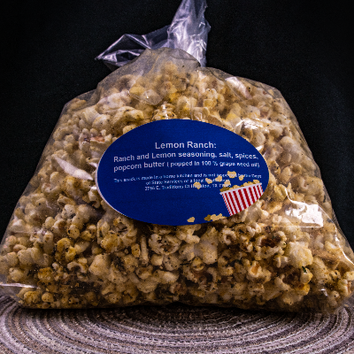Pizadee Pop Pop Lemon Ranch Gourmet Popcorn