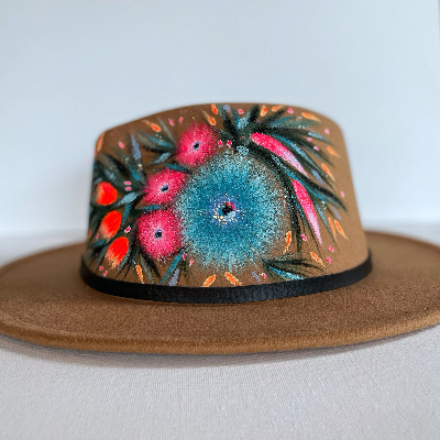 Hand Painted Boho Hat
