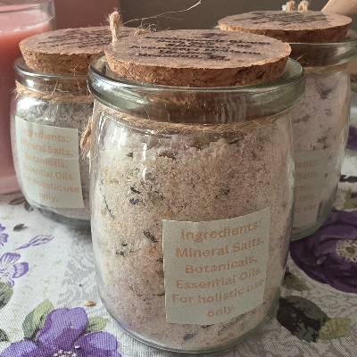 Heart-Centered Ritual Bath Salts — Reiki-Infused (7 Oz)