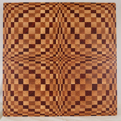 Maple, Cherry, And African Padauk End Grain Serving Board
