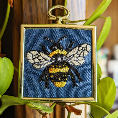 Hand Embroidered Insects