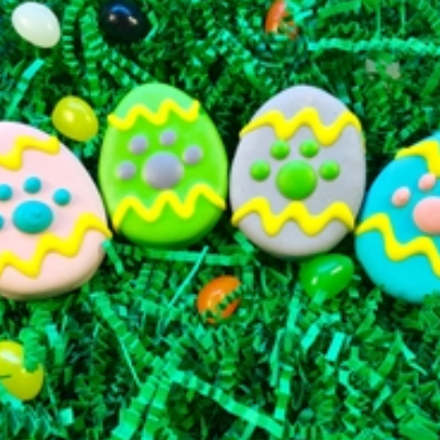 Spring Dog Cookies