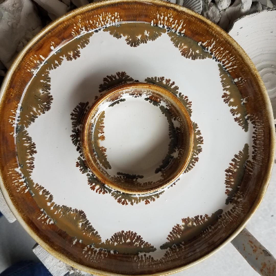 Porcelain Chip And Dip Bowl