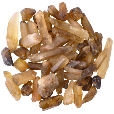 Rough Natural Citrine Points, Zambia