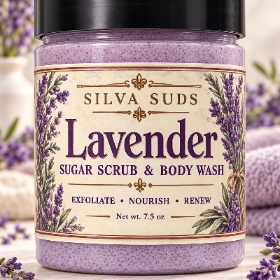 7.5oz Jar - Foaming Sugar Scrub And Body Wash