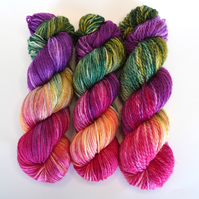 Summer Berry Hand Dyed Yarn