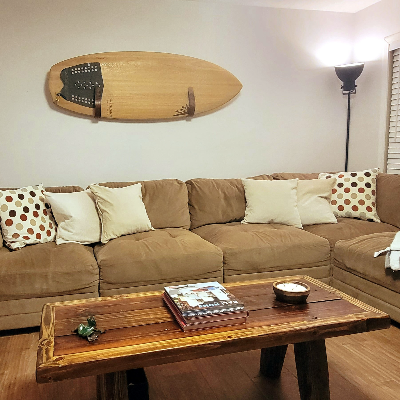Board Huggers | Surfboard Wall Mounts - American Walnut