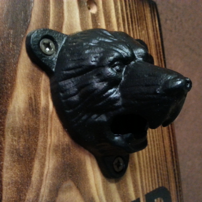 Bear Bottle Opener With Magnetic Catch Feed The Bear