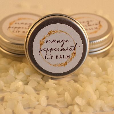 Beeswax Orange Peppermint Lip Balm