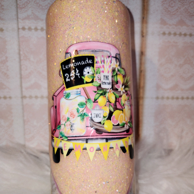 Tumbler - Pink Truck With Lemonade