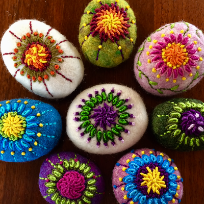 Embroidered Stones