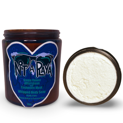 "Not A Playa" Men's Whipped Soap- Ganja Flower, Aftershave & Cashmere Musk