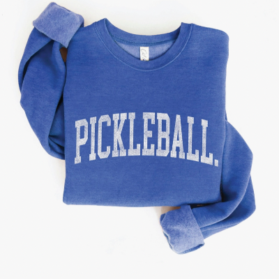 Pickleball Sweatshirt In Heather Royal