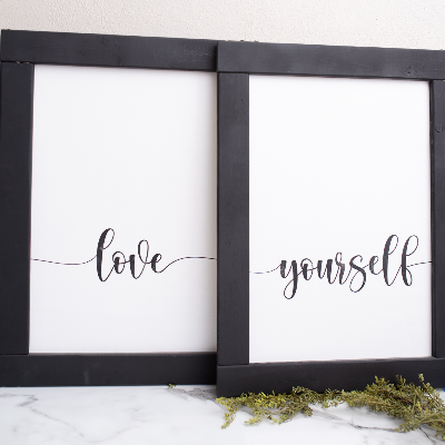 Love Yourself Custom Wooden Signs