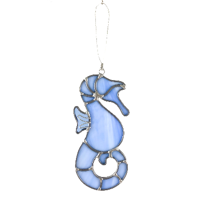 Stained Glass Small Seahorse Suncatcher