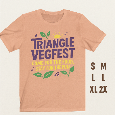 T-Shirt - Triangle Vegfest 2025 Fundraiser