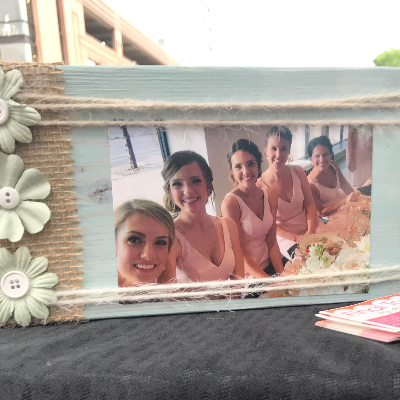 10" Distressed Wooden Photo Frame
