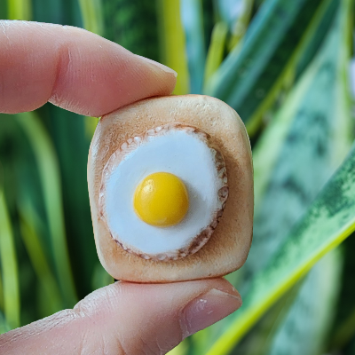 Handcrafted Toast Magnets - Kitchen Decor - Polymer Clay Crafts