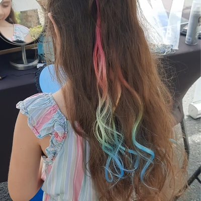 Rainbow Clip In Extensions