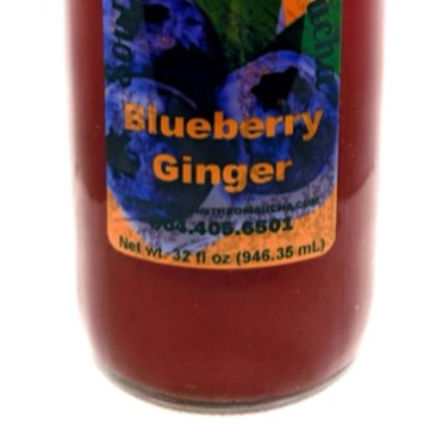 Soulsmith Blueberry Ginger Kombucha 32 Oz.
