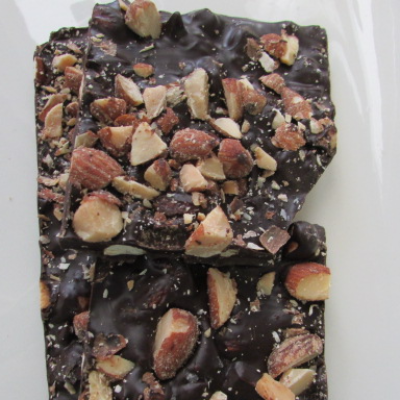 Dark Chocolate Bark - Smoked Almond And Sea Salt