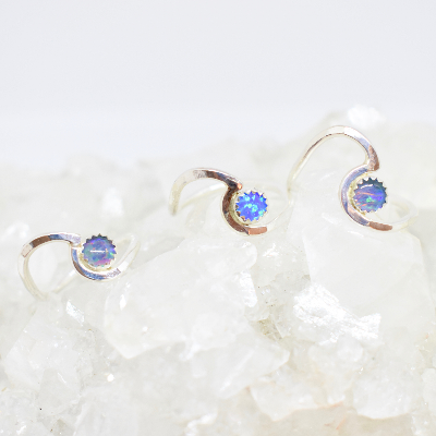 Wave Rings With Gemstones