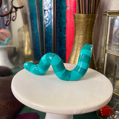 Green Wormie Sculpture