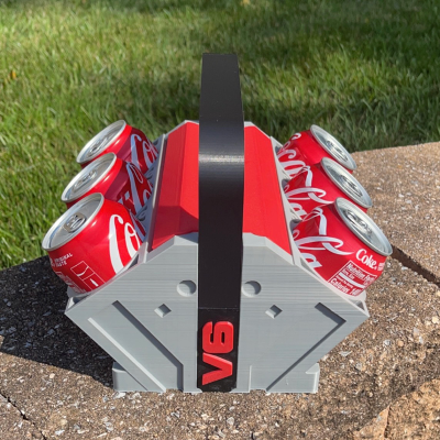 3d Printed V6 & V8 Engine Block Can Coolers