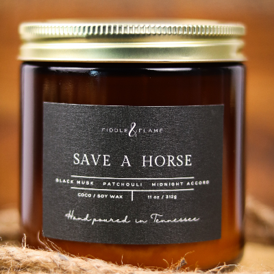 Save A Horse Candle