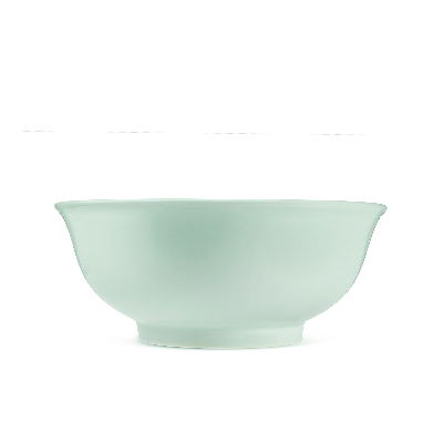 24 Oz Soup Bowl, Porcelain Soup Bowl, 7" Diameter - Porcelain Bowl For Noodle Soup, Cereal, Pasta, Salad, Fruits - Dishwasher & Microwave Safe - Green