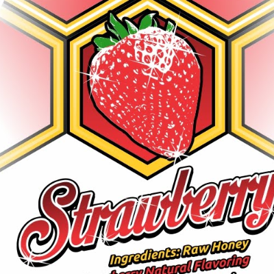 Strawberry Infused Honey 8 Oz