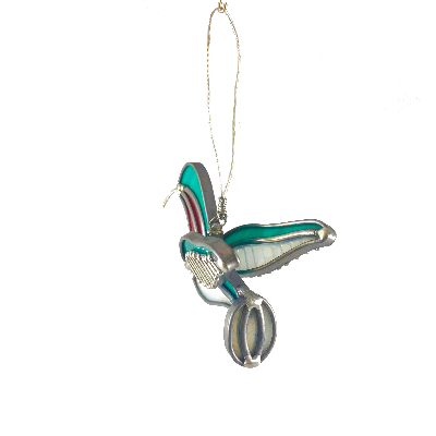 Stained Glass Hummingbird Ornament