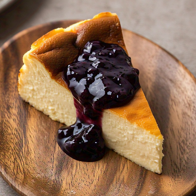 Basque Burnt Cheesecake Slice