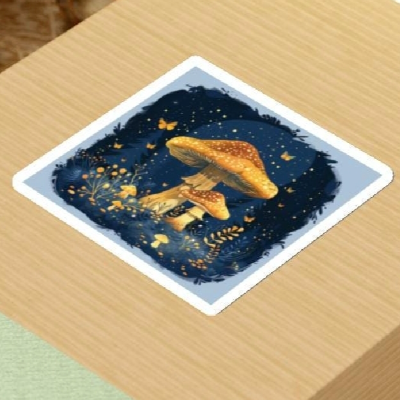 Dreamy Toadstool Sticker