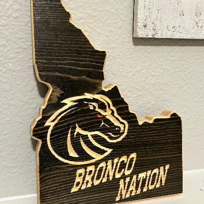 Bronco Nation Idaho State Decor