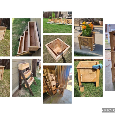 Wooden Signs, Planters, And Custom Pieces