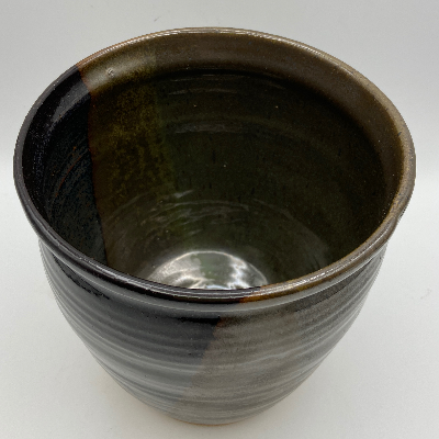 Black And Silver Vase