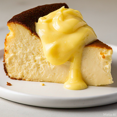 Basque Burnt Cheesecake Slice