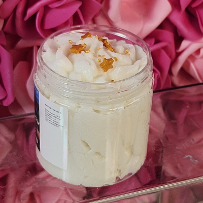 Marshmallow Fireside Bbw Type Whipped Foaming Sugar Scrub. Exfoliating Body Wash & Scrub. All Natural Shea Butter Whipped Soap/Shaving Cream