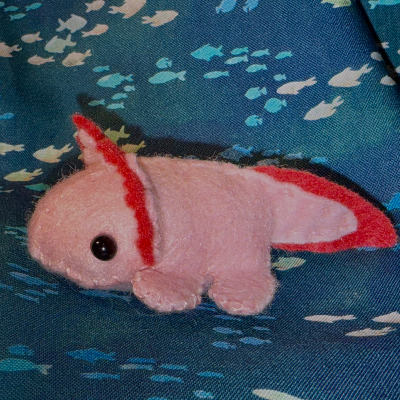 Felt Axolotl Magnet