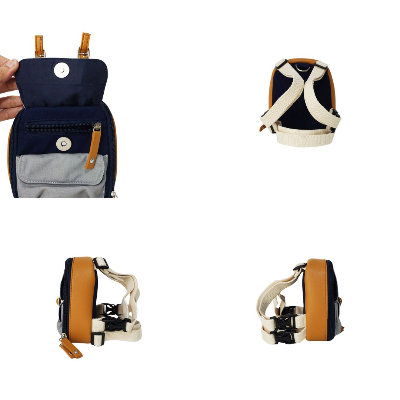 Ruffsack Handmade Dog Backpack With Harness – Dale In Navy