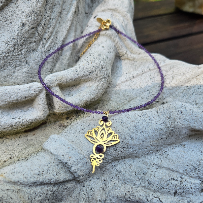 Unalome Amethyst Choker